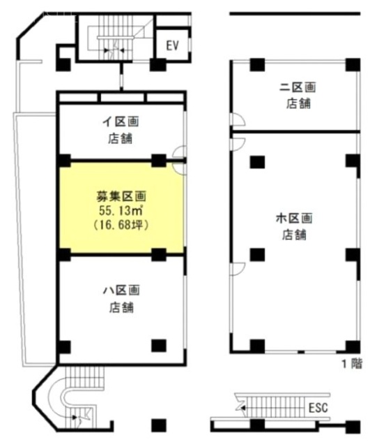 京王自動車豊田ビルロ 間取り図