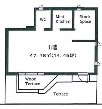 島名ビル1F 間取り図