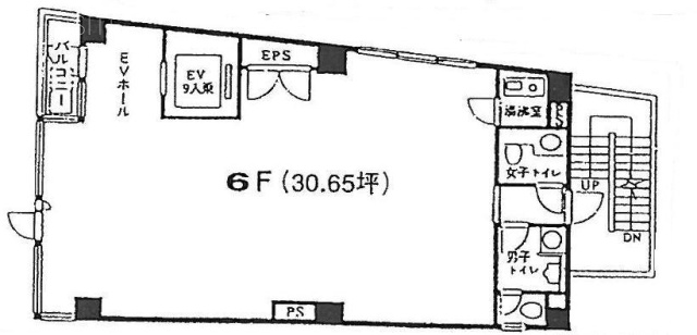 芝マツラビル6F 間取り図