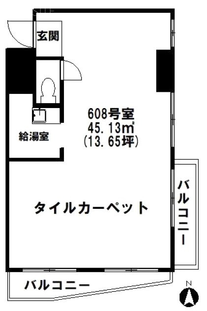 アルテール池袋608 間取り図