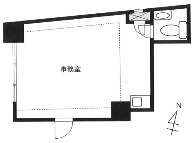新宿三光町ハイムビル609 間取り図