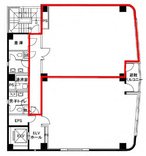 第5彰栄ビルB 間取り図