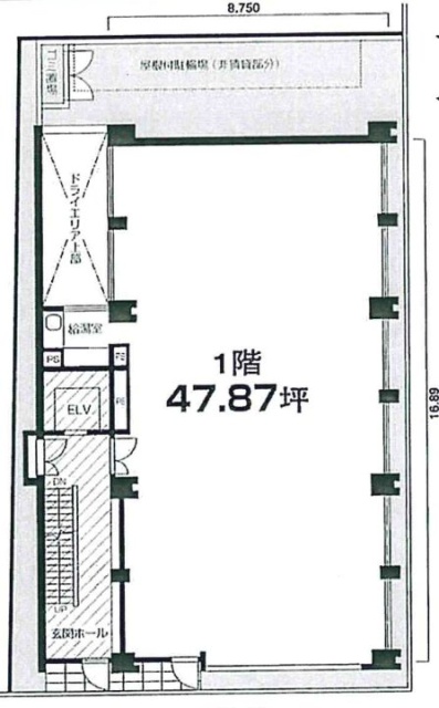 マキノビル1F 間取り図