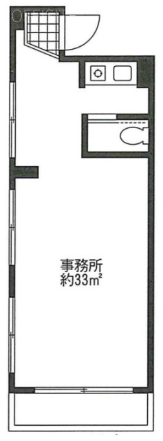 北谷マンションビル503 間取り図