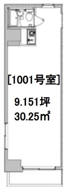 ハイネスロワイヤルビル1001 間取り図