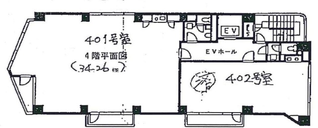 美鈴Nビル4F 間取り図