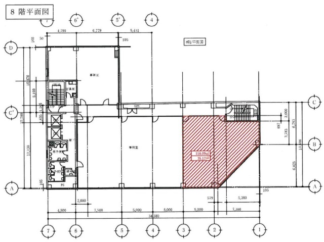 三鷹三菱ビル8F 間取り図