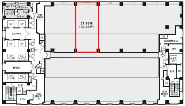 シーフォートスクエアセンタービル16F 間取り図