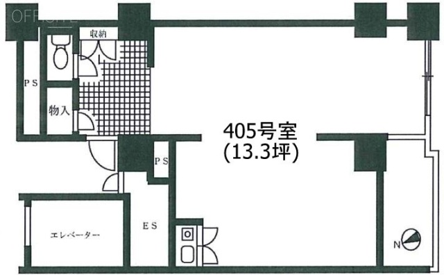 タイガースビル405 間取り図