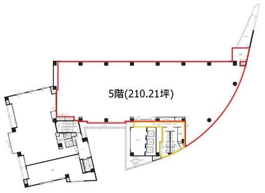 リビエラ南青山ビル5F 間取り図