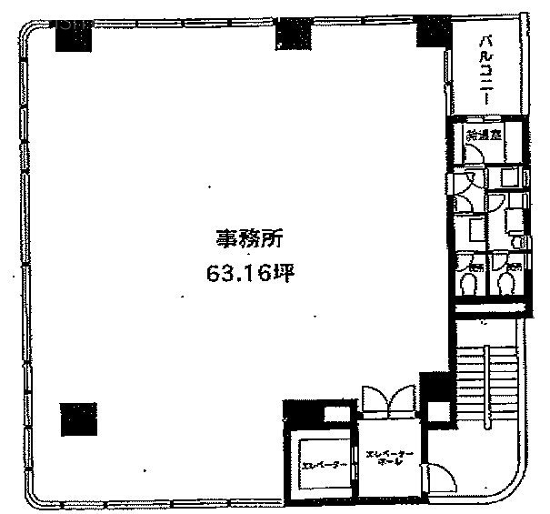 北海ビル新橋4F 間取り図