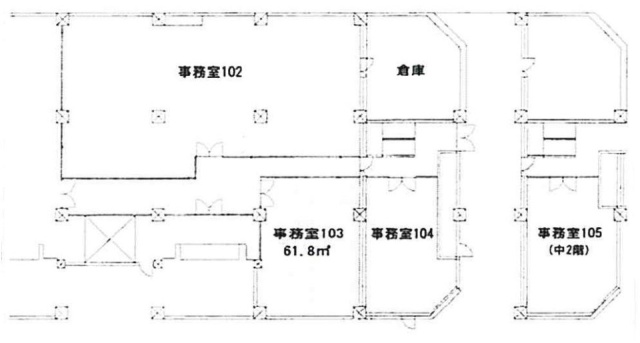 創造空間 万国橋SOKOビル103 間取り図