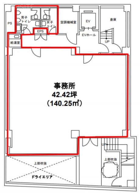 福吉坂ビルB1F 間取り図