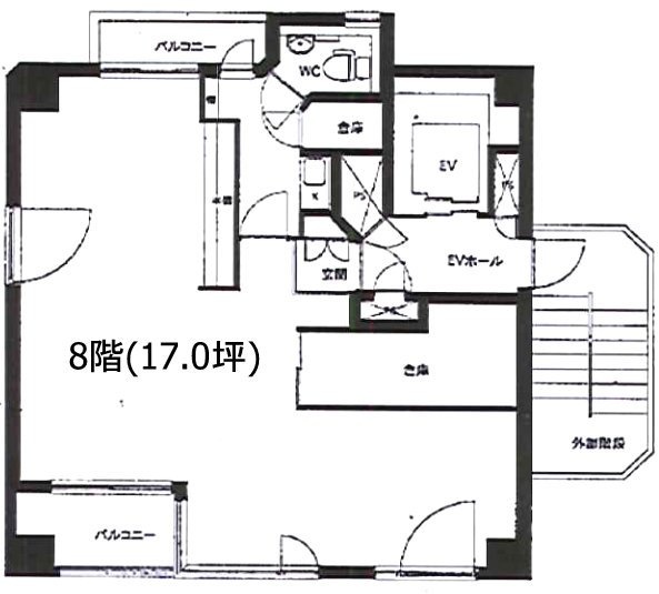 パレス御茶ノ水8F 間取り図