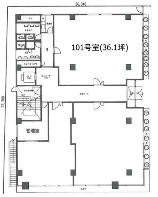 マルキビル101 間取り図