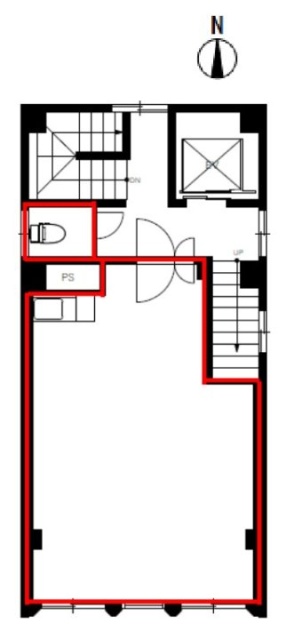 四谷三丁目アローズビル5F 間取り図