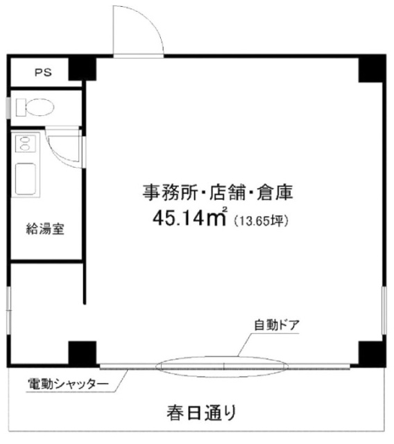 ルアセイントビル1F 間取り図