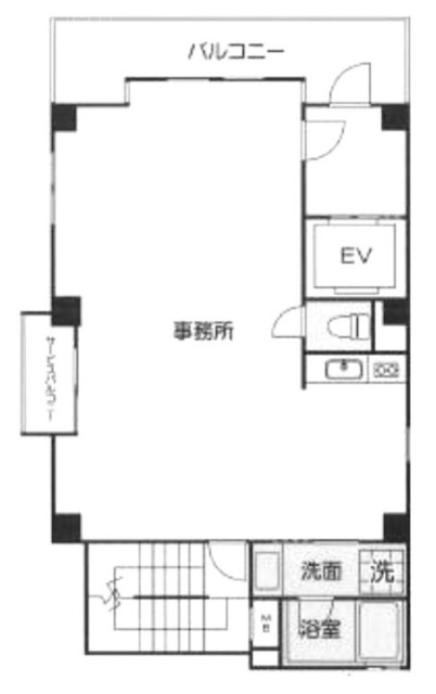 アクア高輪501 間取り図