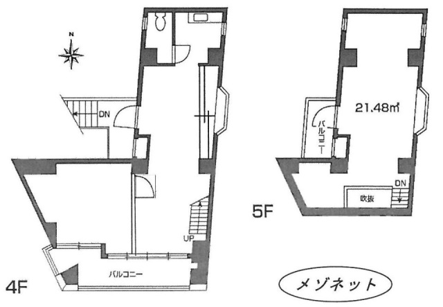 1-55ビル4F～5F 間取り図