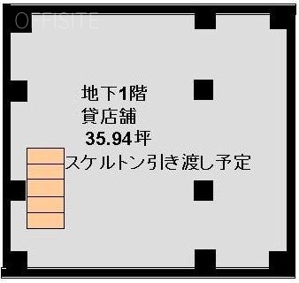 サンライズ六本木B1F 間取り図
