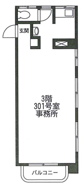 フォンテル青山ビル301 間取り図