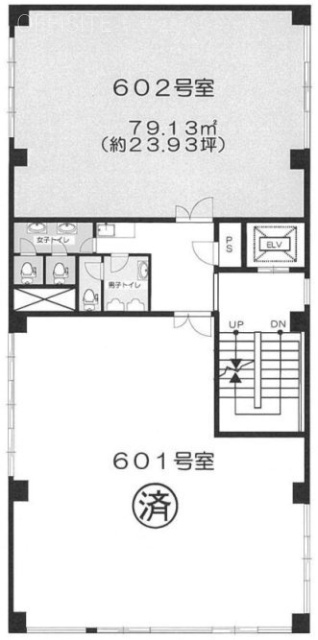 神田神保町二丁目ビル602 間取り図