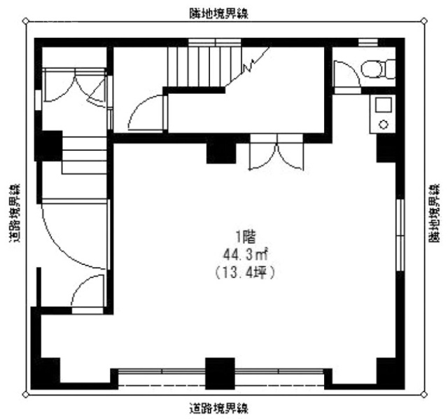 矢村ビル1F 間取り図