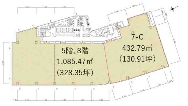 三番町東急ビルC 間取り図