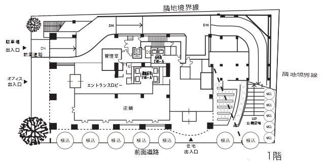 青山タワープレイス1F 間取り図