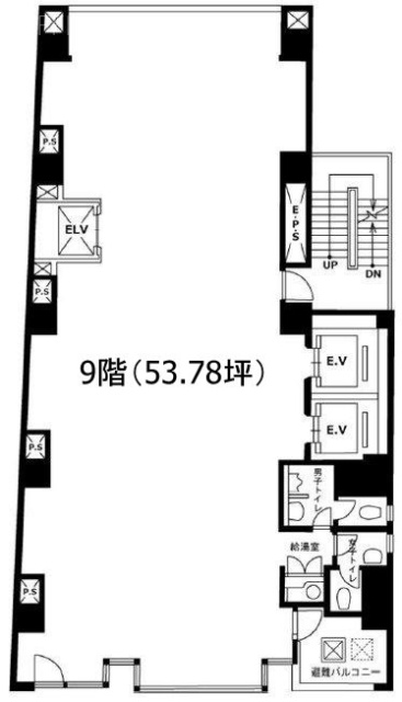 神田第2アメレックスビル9F 間取り図