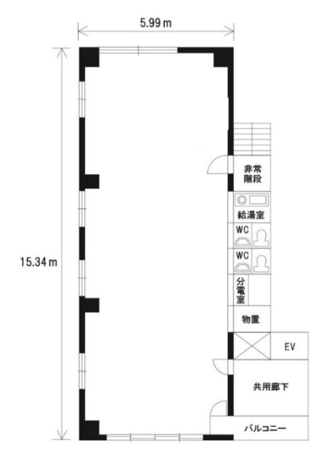 東海ビル5F 間取り図