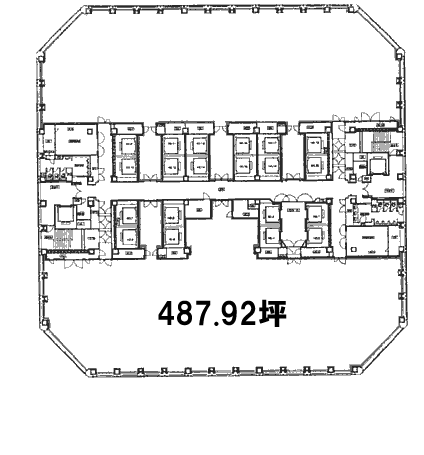 聖路加タワー1101 間取り図