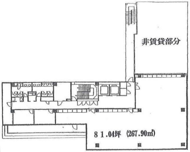 帝都三崎町ビル6F 間取り図