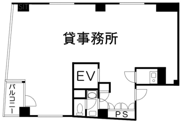 ボニータ新中野ビル8F 間取り図