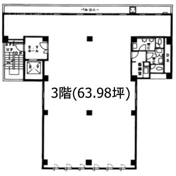 京成日本橋富沢町ビル3F 間取り図