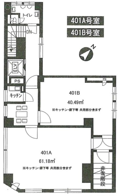 ストークビル長崎401A 間取り図