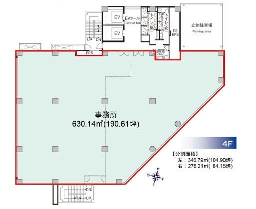 新四curumuビル401 間取り図