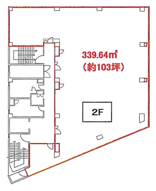 日本生命武蔵野ビル2F 間取り図