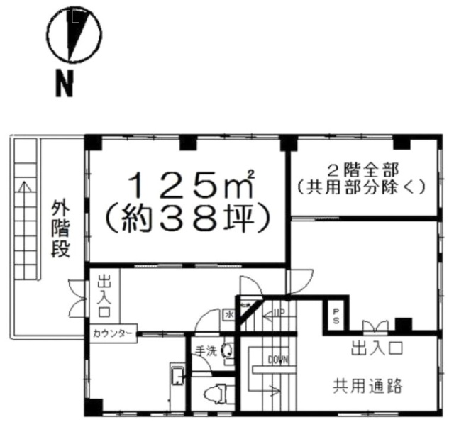 竹美ハイツ2F 間取り図