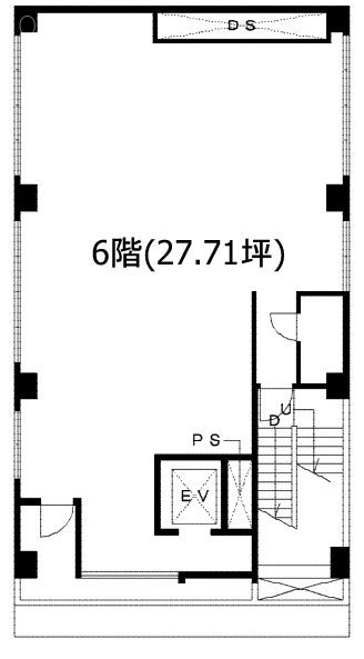 第33東京ビル6F 間取り図