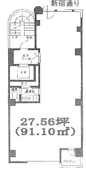 小谷田ビル6F 間取り図