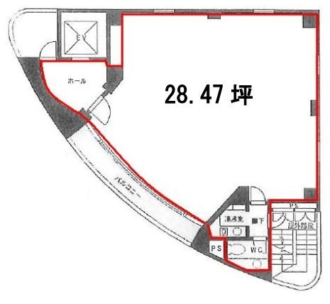 陽光日本橋馬喰町ビル5F 間取り図