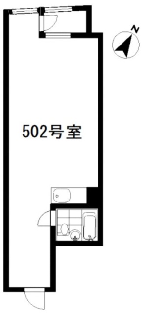 パルムハウス初台502 間取り図