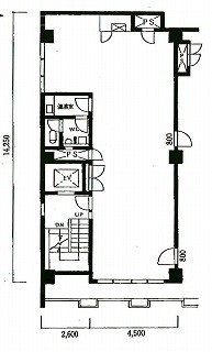 八洲ビルBビル4F 間取り図