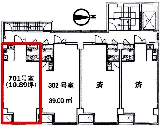 第2横芝ビル701 間取り図