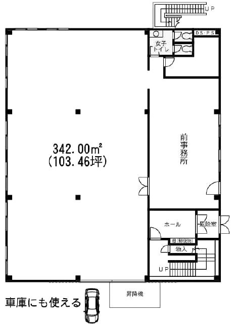 川光倉庫1号館ビル1F 間取り図