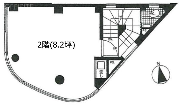 タキカワ百人町ビル2F 間取り図