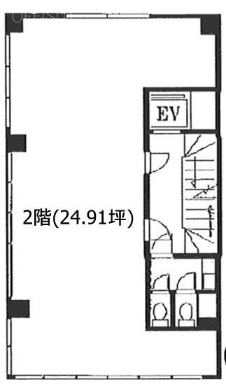 第三辻ビル2F 間取り図