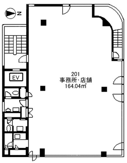 クレッシェンド代々木公園ビル201 間取り図