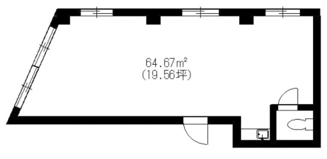 ドミシール平野202 間取り図
